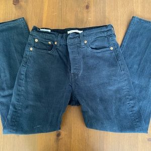 Black Levi’s Wedgie Straight Jeans